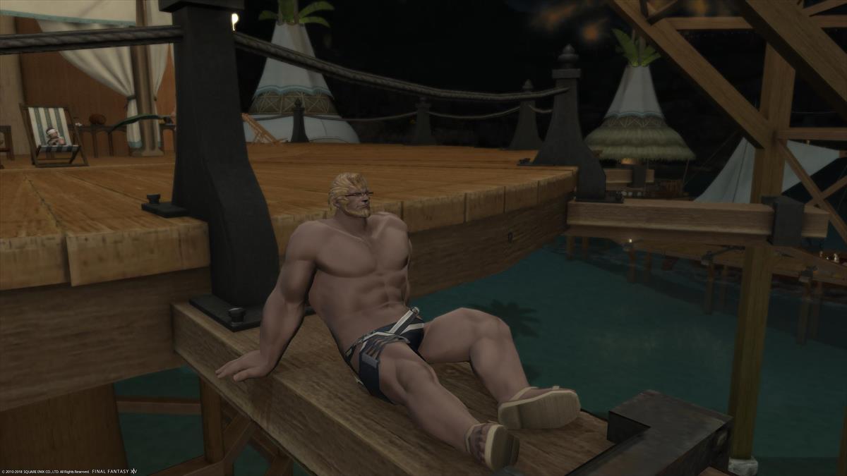 FF14ルガディンの水着姿
