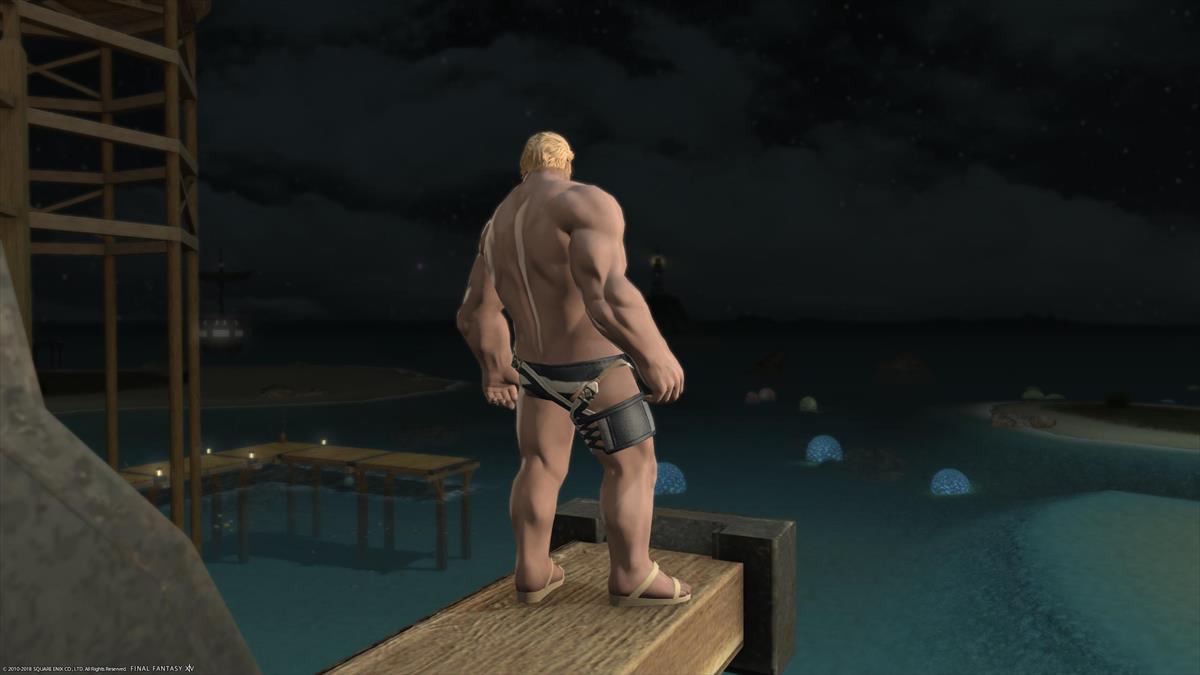 FF14ルガディンの水着姿