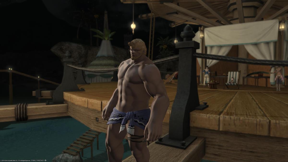 FF14ルガディンの水着姿