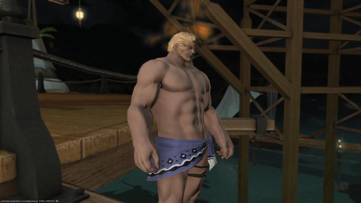 FF14ルガディンの水着姿