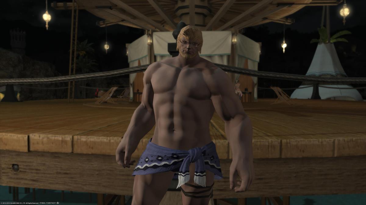 FF14ルガディンの水着姿