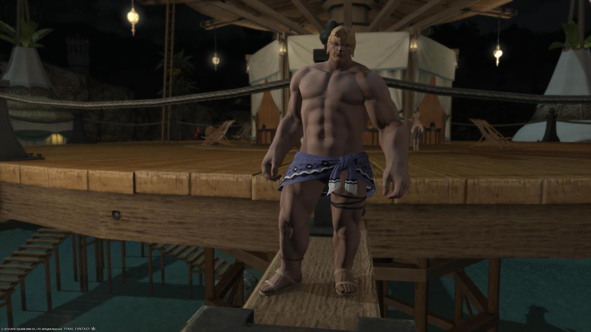 FF14ルガディンの水着姿