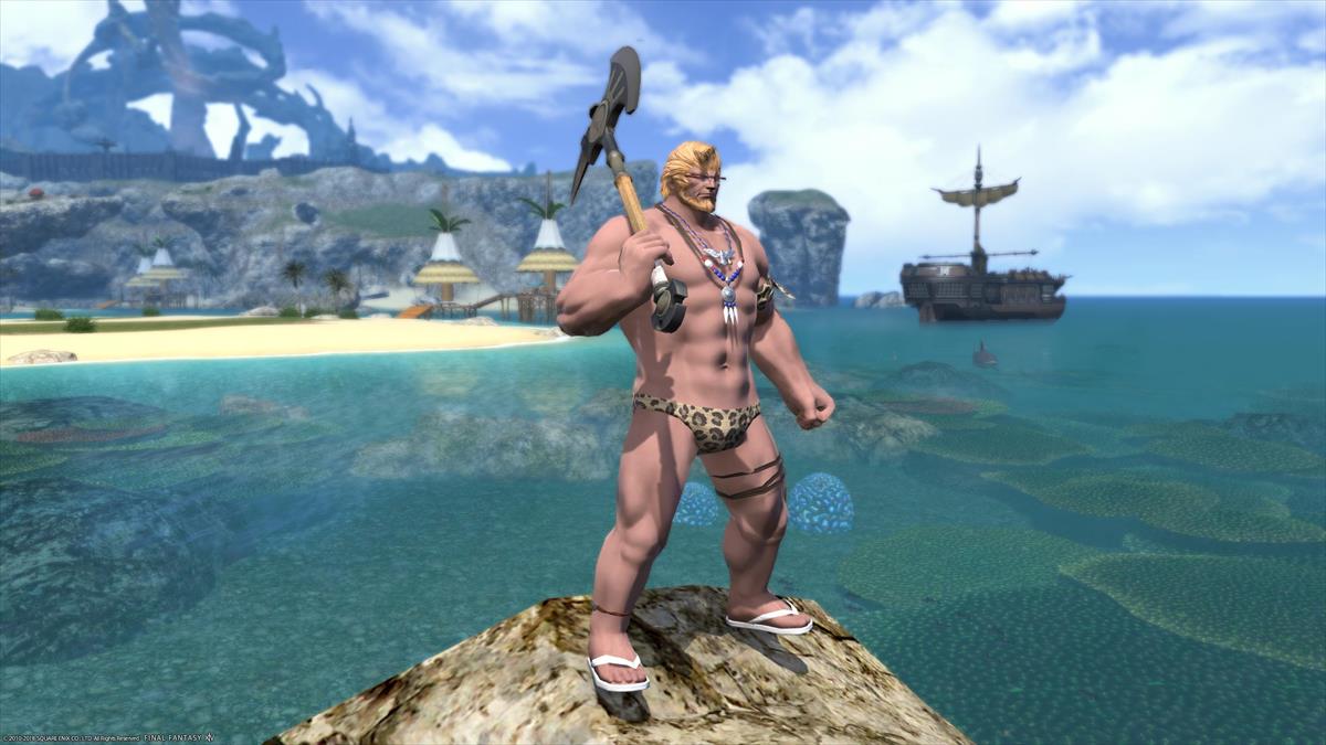 FF14ルガディンの水着姿