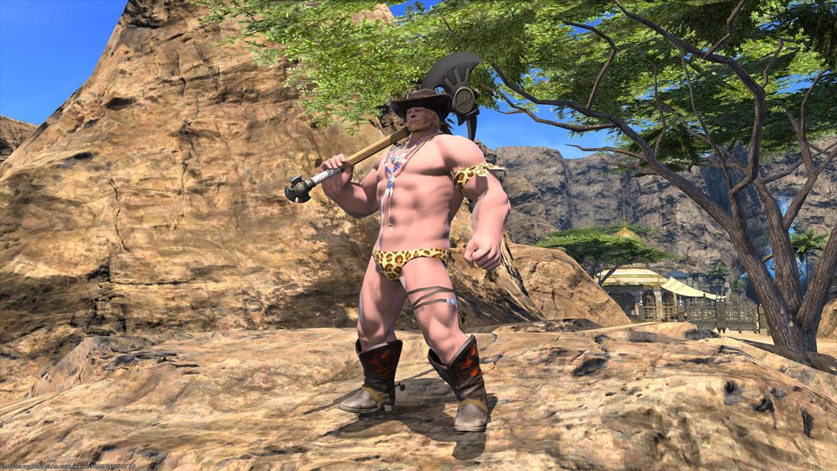 FF14ルガディンの水着姿